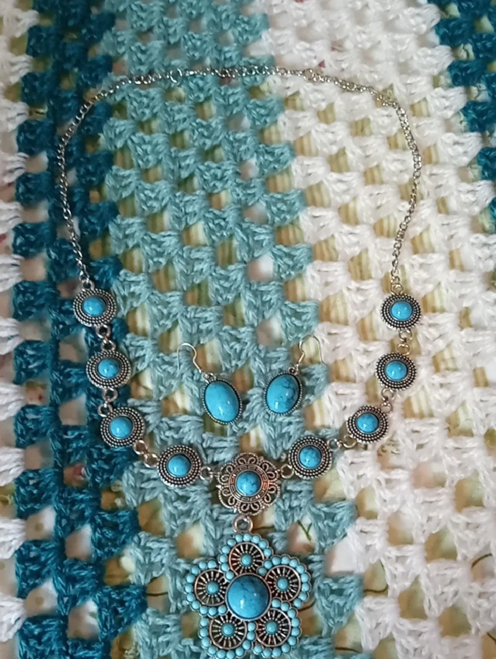 Southwest Turquoise Jewelry Set